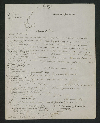 Plan général (29 octobre 1851)