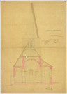 Eglise (entre l'an XIII et 1922) : 8 plans. Presbytère : 4 plans (entre 1821 et 1939). Cimetière (entre l'an XIII et 1895) : 2 plans. Caves gouttières : 1 plan (1818).