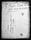 Collection du greffe. Baptêmes, mariages, sépultures, 1737-1738