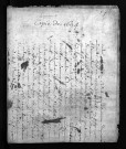 Collection du greffe. Baptêmes, mariages, sépultures, 1694 - L'année 1693 est lacunaire dans cette collection