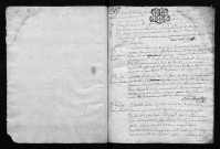 Collection communale. Baptêmes, mariages, sépultures, décembre 1745-1748