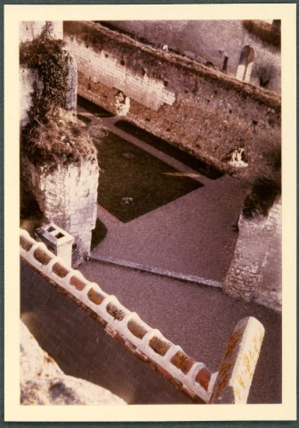 Citadelle de Loches, donjon : jardin.