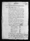 Baptêmes, mariages, 1785