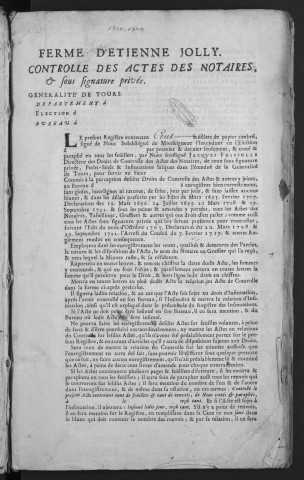 1735 (12 septembre)-1740 (29 avril)