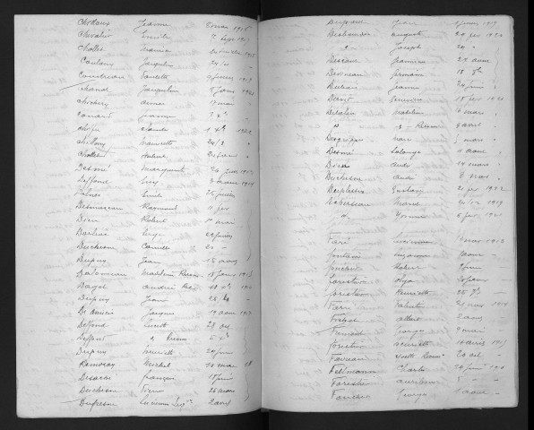 Naissances, mariages, décès