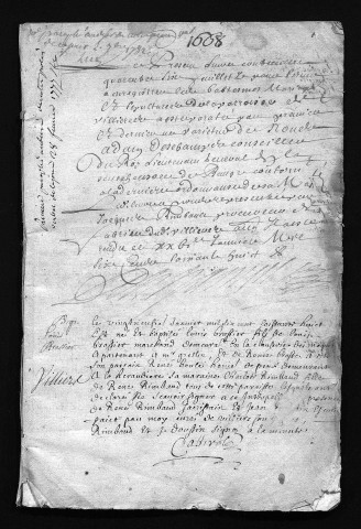 Collection communale. Baptêmes, mariages, sépultures, 1668-1699 - La période mai-décembre 1672 est lacunaire dans cette collection