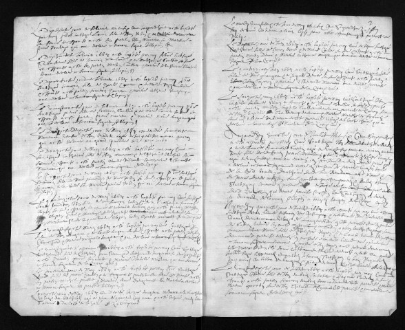 Baptêmes, mariages, sépultures, 1668-1673 - 6NUM6/247/001 à 6NUM6/247/108 : collection du greffe