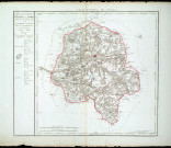 Carte du département d'Indre-et-Loire présentée par les députés de la Touraine au Comité de Constitution le 25 janvier 1790.