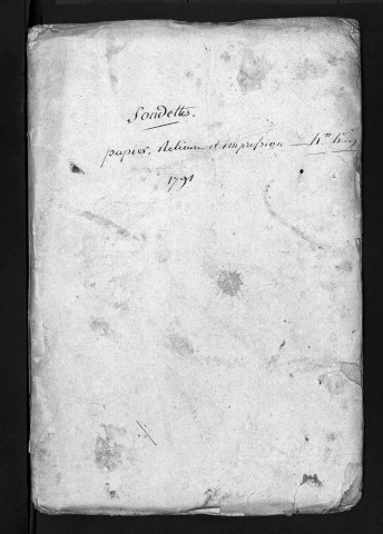 Collection du greffe. Baptêmes, mariages, sépultures, 1791