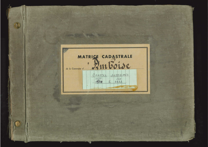 Comptes supprimés 1481-1760.