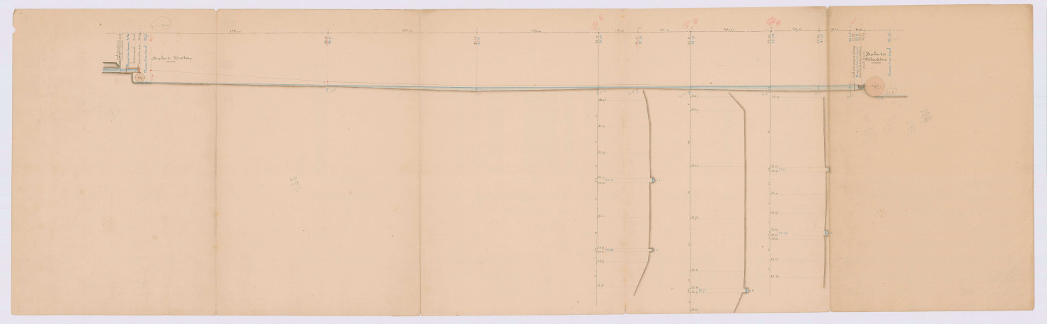 Plan de nivellement (10 avril 1852)