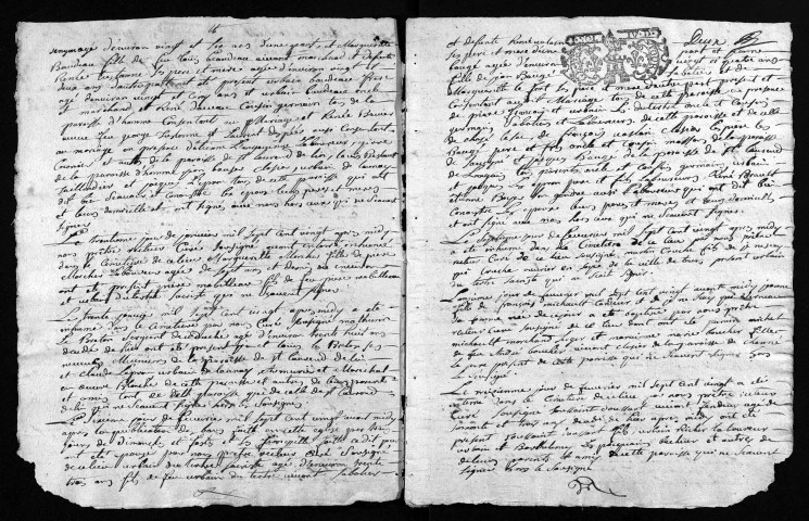 Collection du greffe. Baptêmes, mariages, sépultures, 1720-janvier 1721 - L'année 1719 est lacunaire dans cette collection