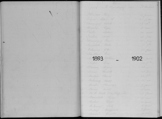 Naissances, mariages, décès