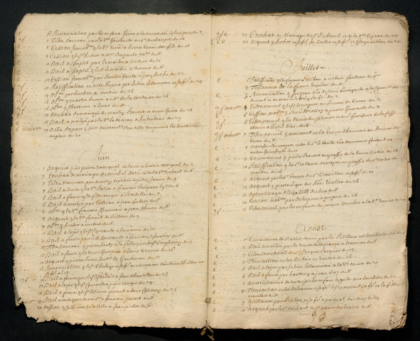 2e cahier. 1736-1750