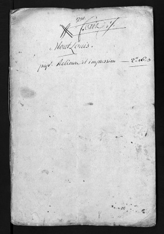 Collection du greffe. Baptêmes, mariages, sépultures, 1791