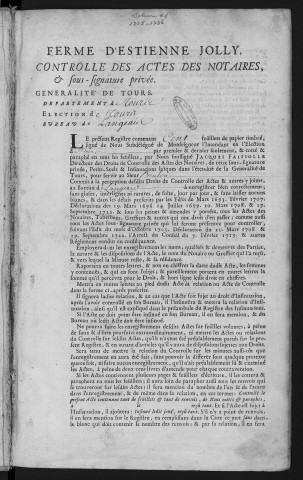 1735 (9 octobre)-1736 (26 août)