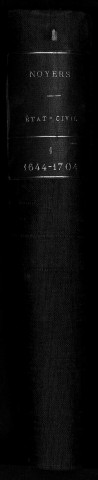Collection communale. Baptêmes, mariages, sépultures, 1644-1671 - Lacunes : baptêmes, mariages, sépultures, 1658-1664, 1667-mai 1672, janvier-mai 1676 ; sépultures, 1663-1668