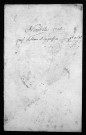 Collection du greffe. Baptêmes, mariages, sépultures,1786