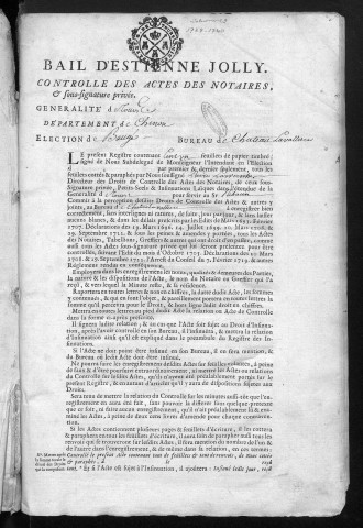 1738 (3 novembre)-1740 (8 janvier)