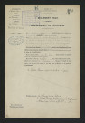 Procès-verbal de récolement des travaux (14 août 1881)
