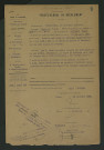 Procès-verbal de récolement des travaux effectués (25 novembre 1932)