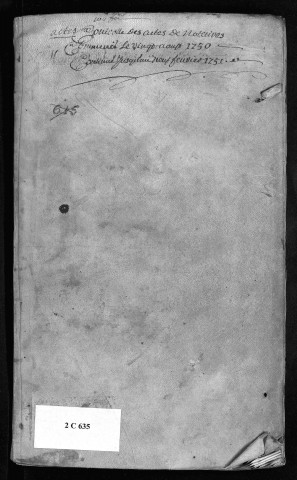 1750 (20 août)-1751 (9 février)