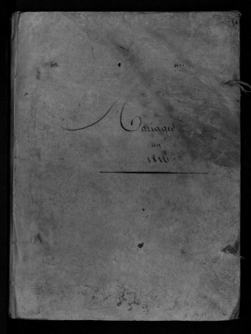 Mariages, 1816