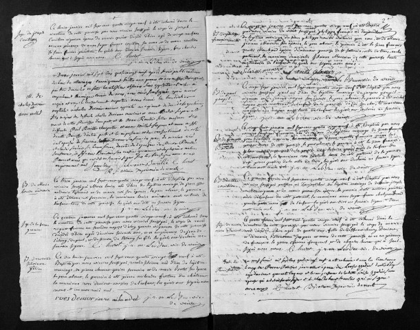 Collection du greffe. Baptêmes, mariages, sépultures, 1789