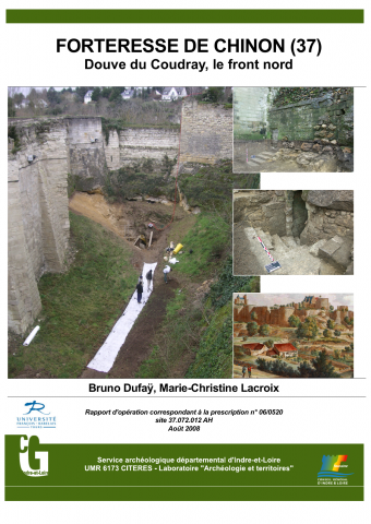 Chinon, Forteresse de Chinon. Douve du Coudray, le front Nord