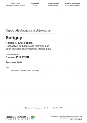 Sorigny, "Thais" - "Le Goret" - ZAC Isoparc