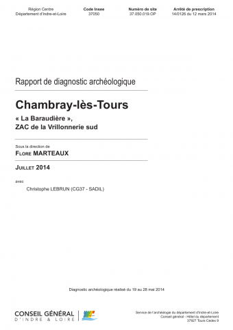 Chambray-lès-Tours, "La Baraudière" ZAC de la Vrillonnerie sud