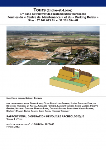 Tours, 1ere ligne du tramway. Le centre de maintenance et le parking relais