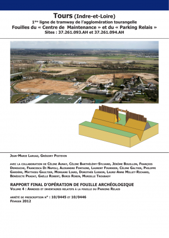 Tours, 1ere ligne du tramway. Le centre de maintenance et le parking relais