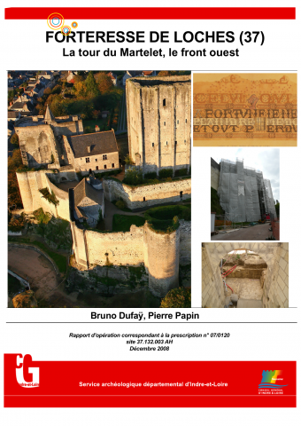 Loches, La forteresse. La Tour du Martelet, le Front Ouest