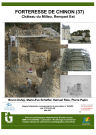 Chinon, Forteresse de Chinon. Front Est du Château du Milieu