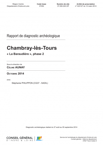 Chambray-lès-Tours, "La Baraudière", phase 2