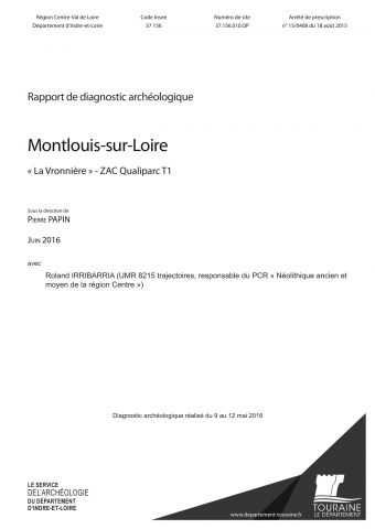 Montlouis-sur-Loire, "La Vronnière", ZAC Qualiparc T1