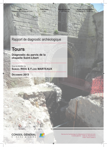 Tours, Chapelle Saint-Libert. Le parvis