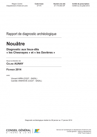 Nouâtre, "Les Chesnayes, les Davières"