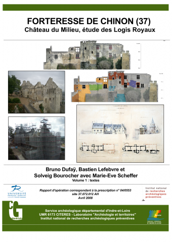 Chinon, Forteresse de Chinon. Logis Royaux du Château du Milieu