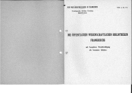 Französische Bibliotheks und Archivwesen.