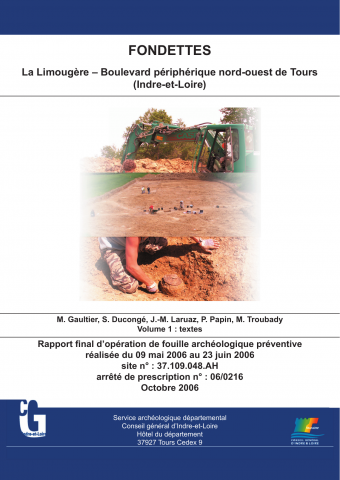 Fondettes, site de La Limougère. Boulevard périphérique nord-ouest de Tours